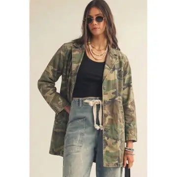 Modern Edge Military Inspired Utility Coat Jacket