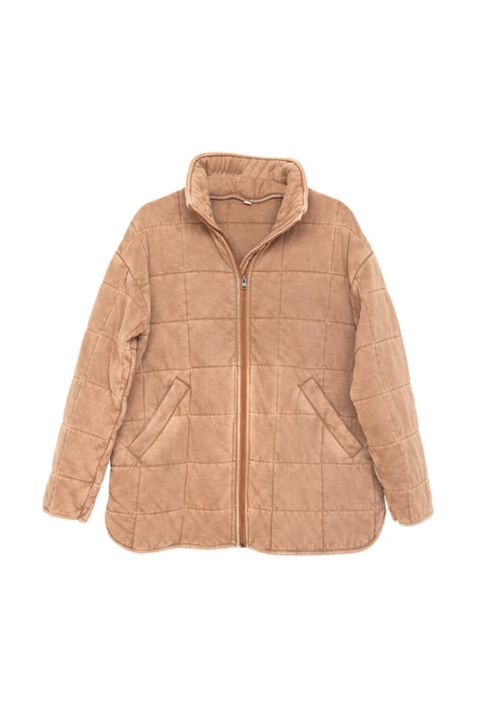 Brown Women's Quilted Jackets