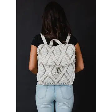 Black & Cream Aztec Backpack