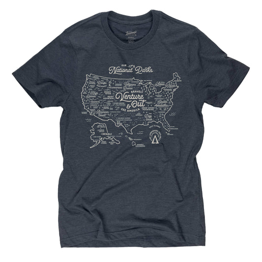 National Parks Map Tee