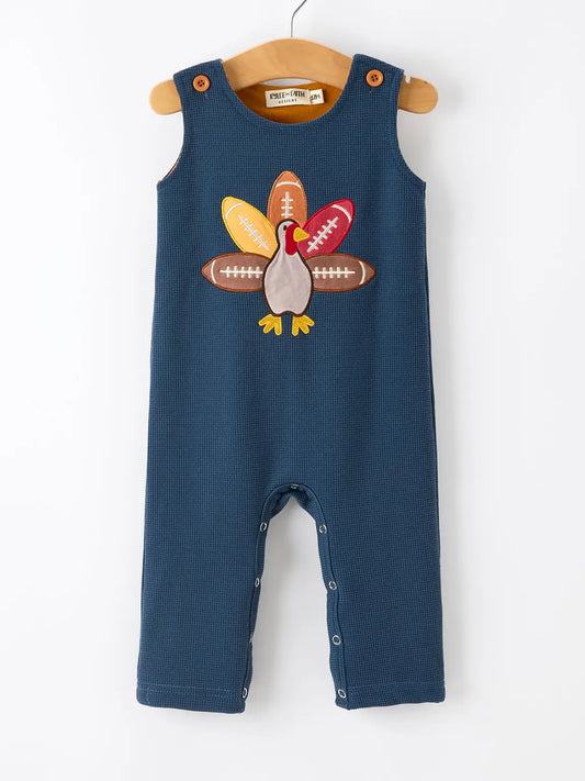 Turkey Baby Waffle Romper