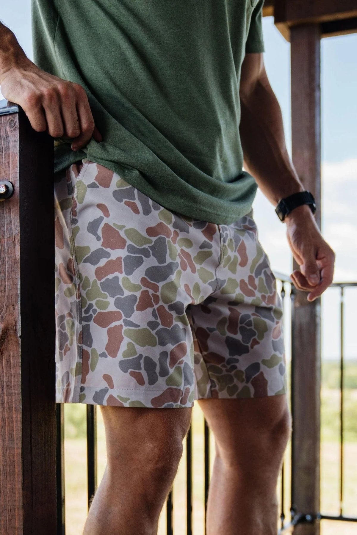 Everyday Short - Driftwood Camo - Grey Pocket