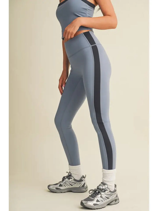 Side Contrast Block Legging