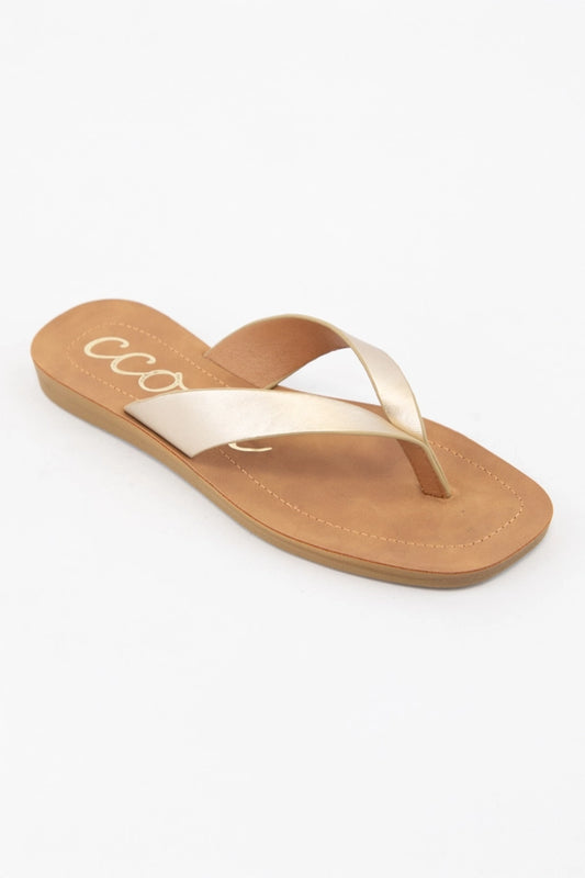 Ccocci Sia Minimal Strap Design Flip Flop Thong Sandals