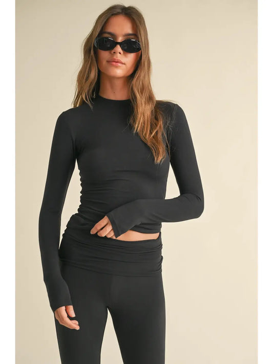 Soft Knit Jersey Long Sleeve Tee