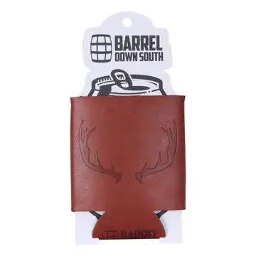 Barrel Down South - Deer Antler Faux Leather Can Cooler