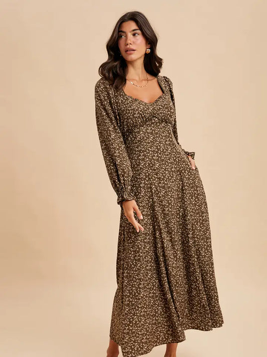 Sweetheart Floral Maxi Dress