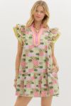 Ruffle Sleeve Dress