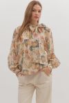 Floral Bow Blouse
