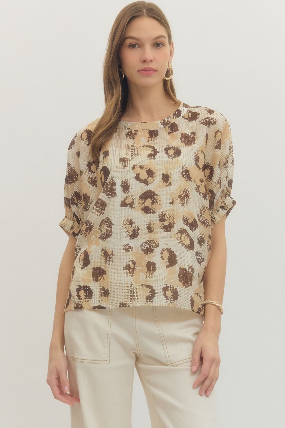 LEOPARD PRINT SS TOP