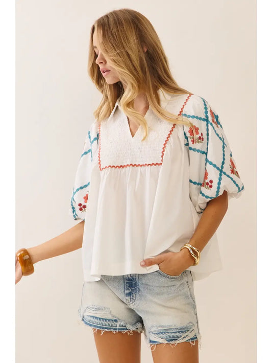 Cotton Poplin Top