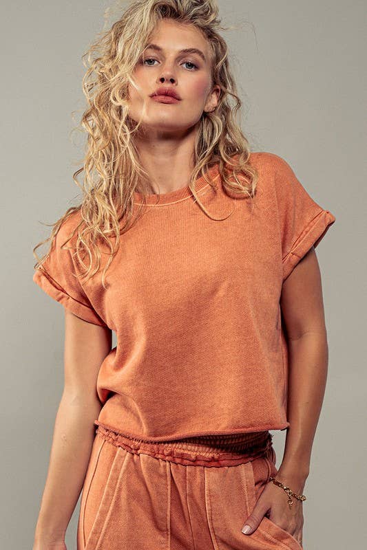 Classic Mineral Wash Cropped Tee