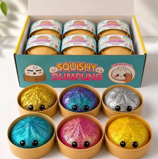 Glitter Dumpling Squishy Toys