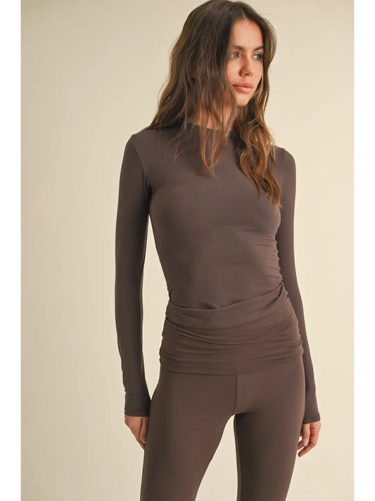 Soft Knit Jersey Long Sleeve Tee