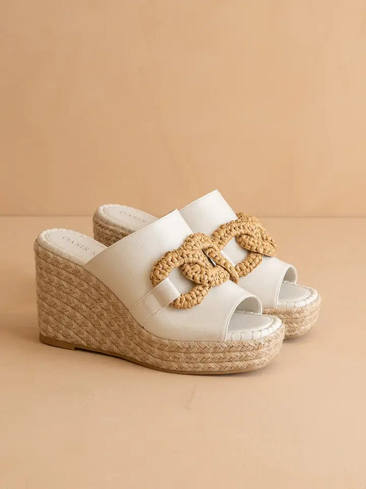 The Aime | White Wedge