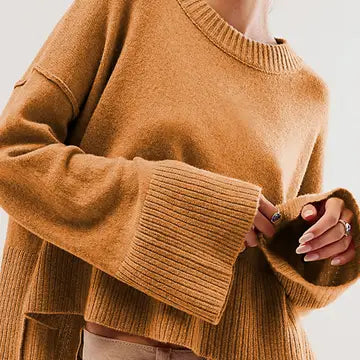 Flare Sleeve Knit Sweater Jumper