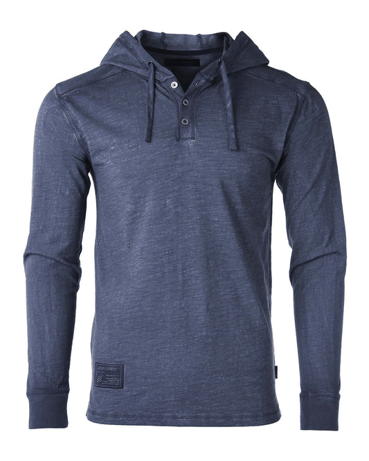 Casual Long Sleeve Hoodie Henley