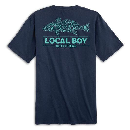 Local Boy Youth Redfish Lures SS Tee