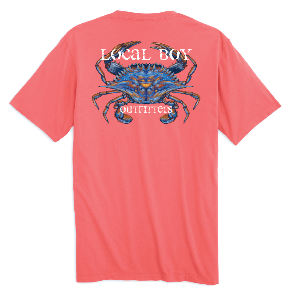 Local Boy Youth Painted Blue Crab SS Tee