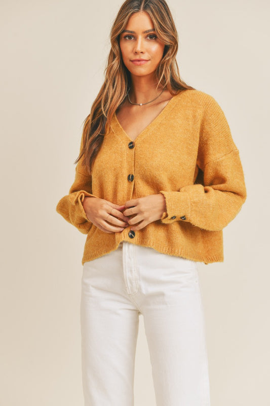 Soft Button-Down Cardigan