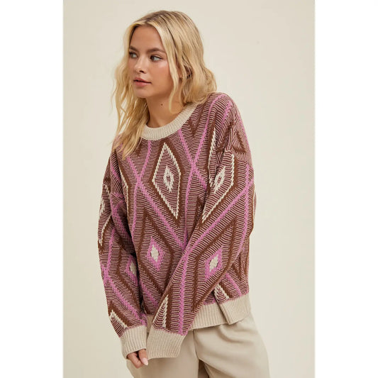 Diamond Jacquard Sweater