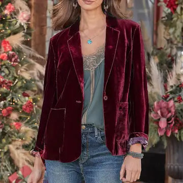 Velvet Blazer Jacket