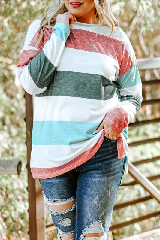 Colored Striped Long Sleeve