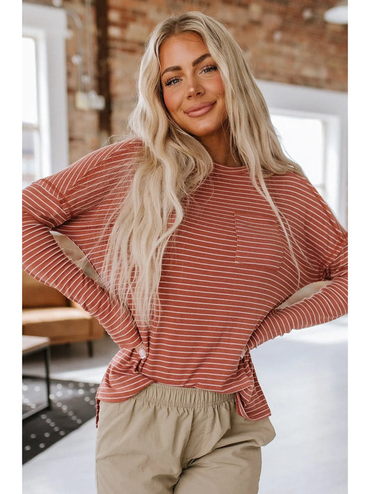 Liza Striped Long Sleeve Top