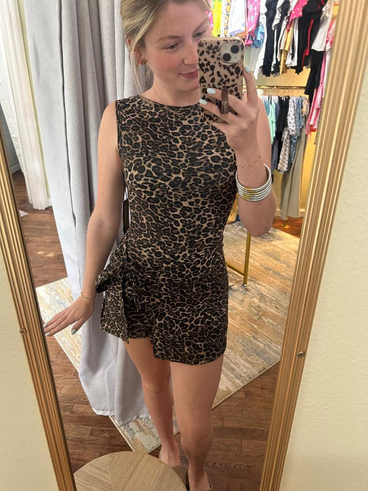 LEOPARD PRINT ACTIVE DRESS
