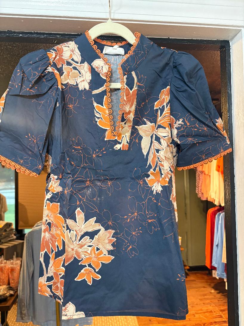Midnight Bloom Blouse - ENTRO