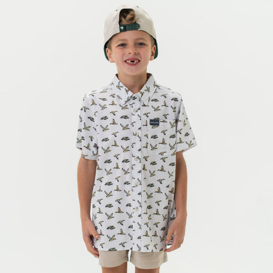YOUTH PERFORMANCE DUCK BUTTON UP