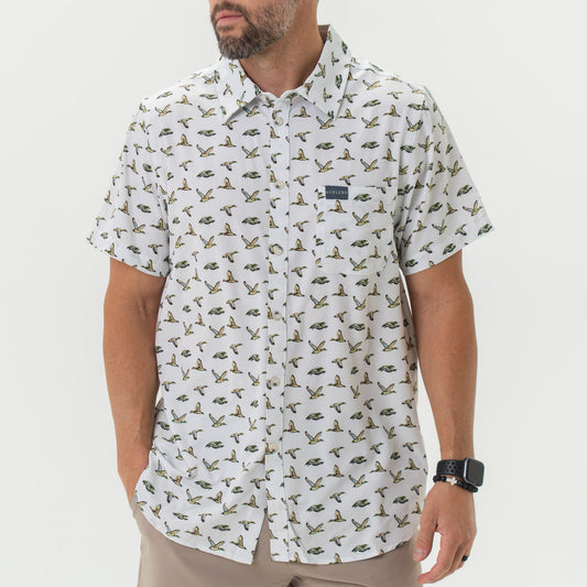 PERFORMANCE BUTTON UP- DUCK