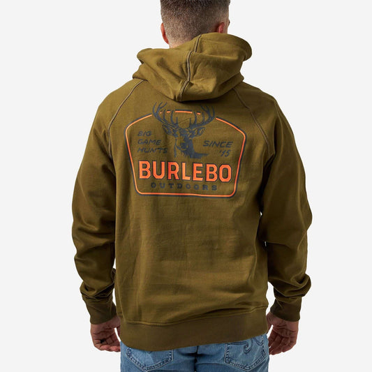 BURLEBO FLEECE HOODIE - BIG GAME HUNTS - HUNTER GREEN