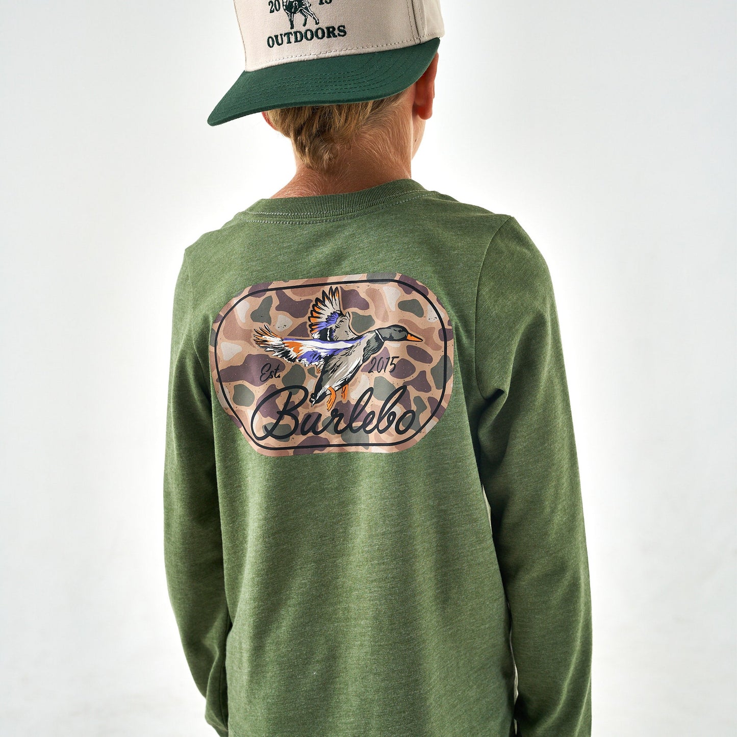 BURLEBO YOUTH TEE - GREEN DUCK