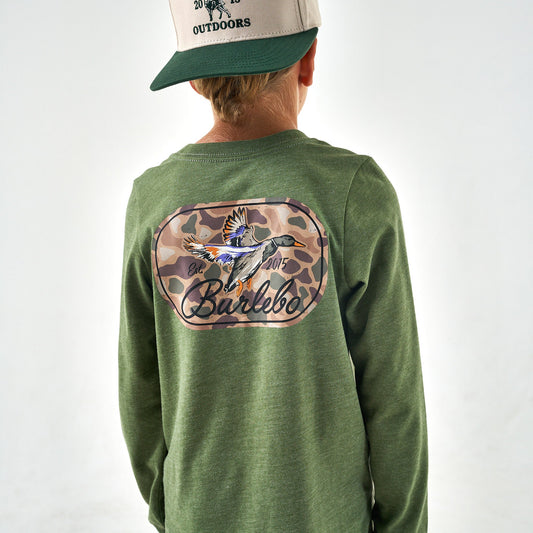 BURLEBO YOUTH TEE - GREEN DUCK