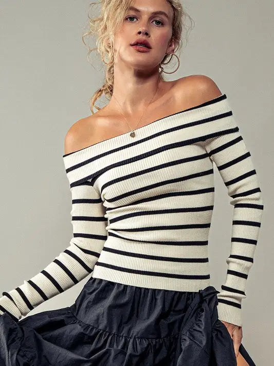 Essential Striped Slim Knit Top