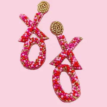 Xo-Pink/Red Earring